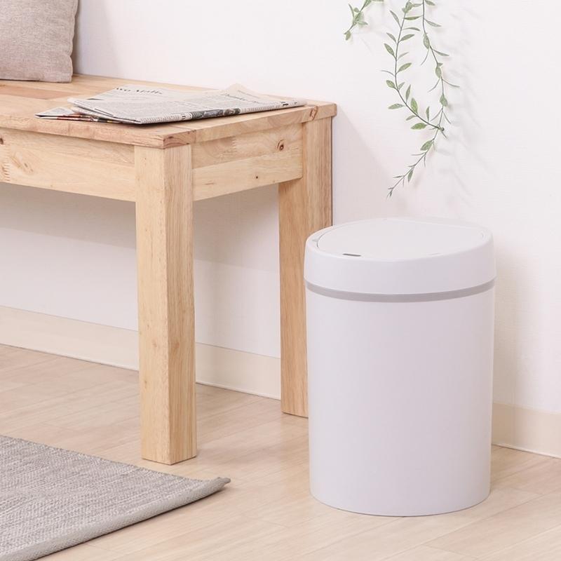 2個セット センサーダストボックス 12Ｌ ラウンド 丸 円 ゴミ箱 キッチン リビング 洗面所 ふた付き 12リットル 非接触型 触れない 自動開閉 くず入れ シンプル |  | 06