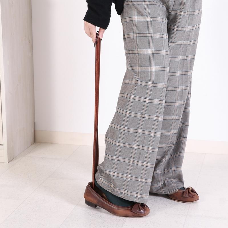 6本セット 靴べら ヘレナ 柯木 55cm ブラウン くつべら おしゃれ 事務所 飲食店 まとめ買い ロング 木製 天然木 高級感 |  | 05