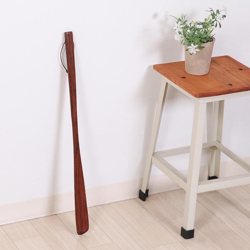 6本セット 靴べら ヘレナ 柯木 55cm ブラウン くつべら おしゃれ 事務所 飲食店 まとめ買い ロング 木製 天然木 高級感 |  | 06