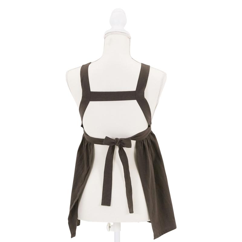 6着セット まとめ買い サーケル お手伝いドレスエプロン チャコール 保育士 ドレス 無地 ガーデニング カフェ 幼稚園 保育園 パン屋 花屋 コットン ポケット付き |  | 01