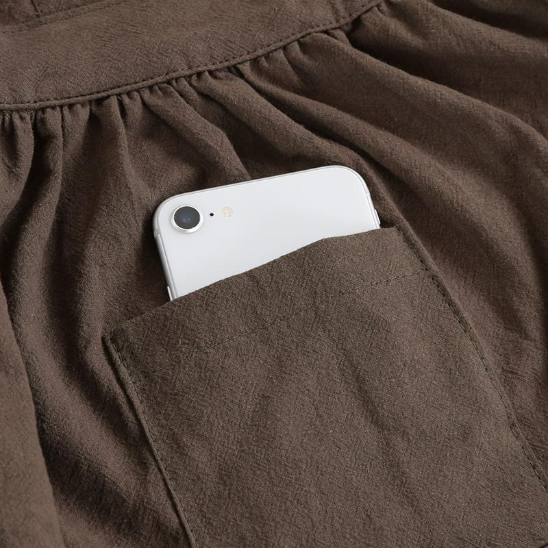 6着セット まとめ買い サーケル お手伝いドレスエプロン チャコール 保育士 ドレス 無地 ガーデニング カフェ 幼稚園 保育園 パン屋 花屋 コットン ポケット付き |  | 03