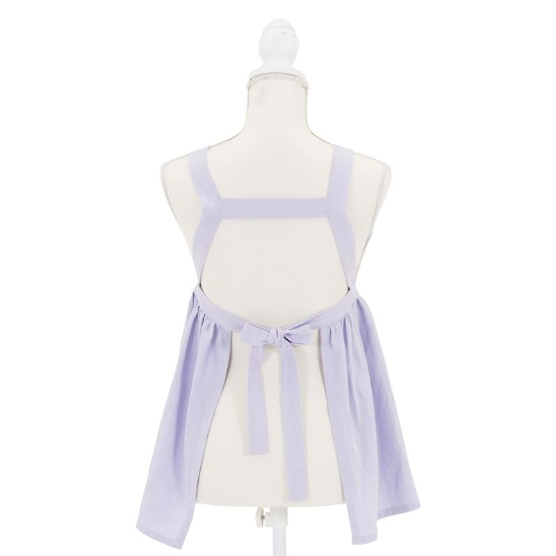 6着セット まとめ買い サーケル お手伝いドレスエプロン ライラック 保育士 ドレス 無地 ガーデニング カフェ 幼稚園 保育園 パン屋 花屋 コットン ポケット付き |  | 01