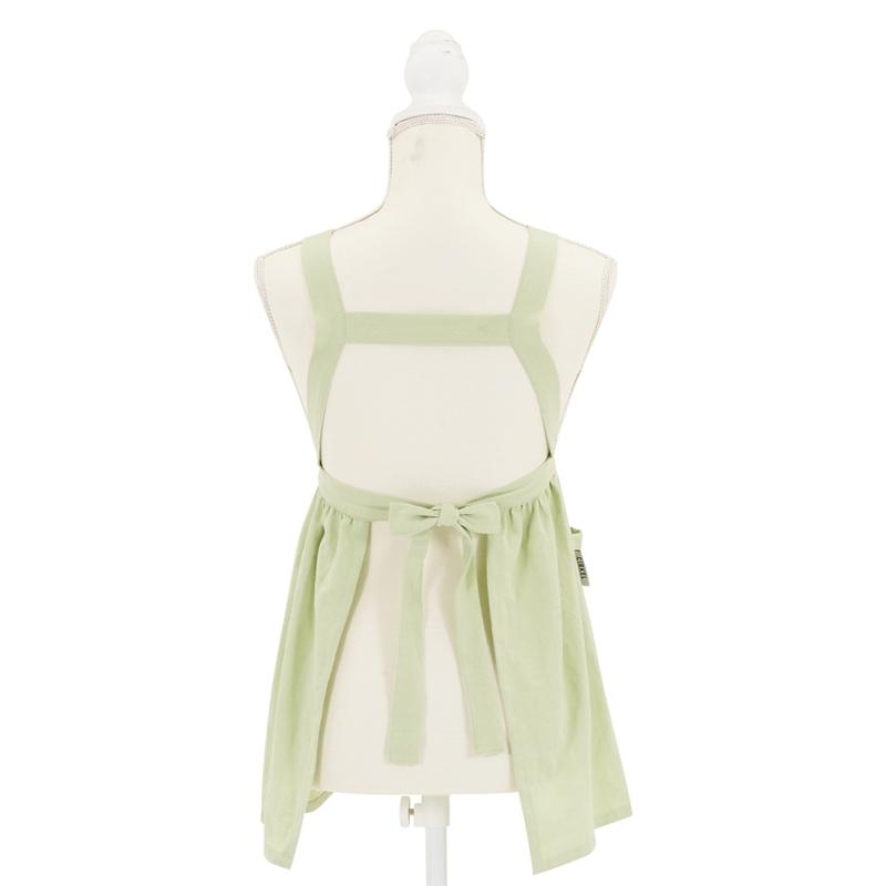 6着セット まとめ買い サーケル お手伝いドレスエプロン ピスタチオ 保育士 ドレス 無地 ガーデニング カフェ 幼稚園 保育園 パン屋 花屋 コットン ポケット付き |  | 01