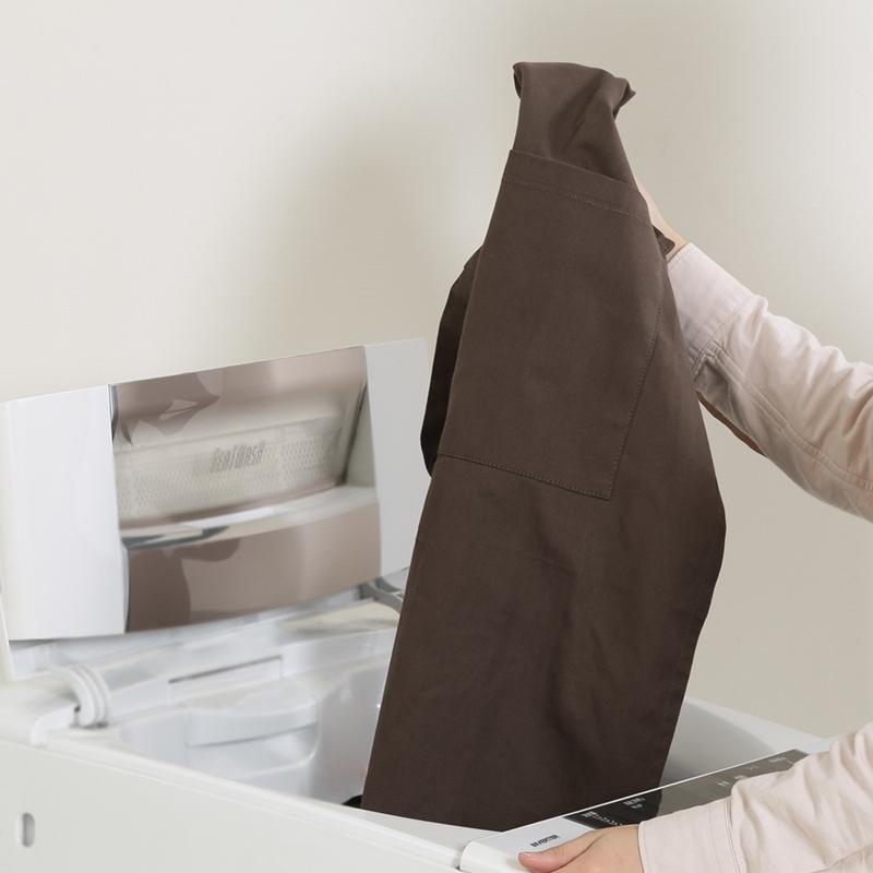 6着セット まとめ買い サーケル ワークエプロン チャコール 保育士 ドレス 無地 ガーデニング カフェ 幼稚園 保育園 パン屋 花屋 コットン ポケット付き |  | 04