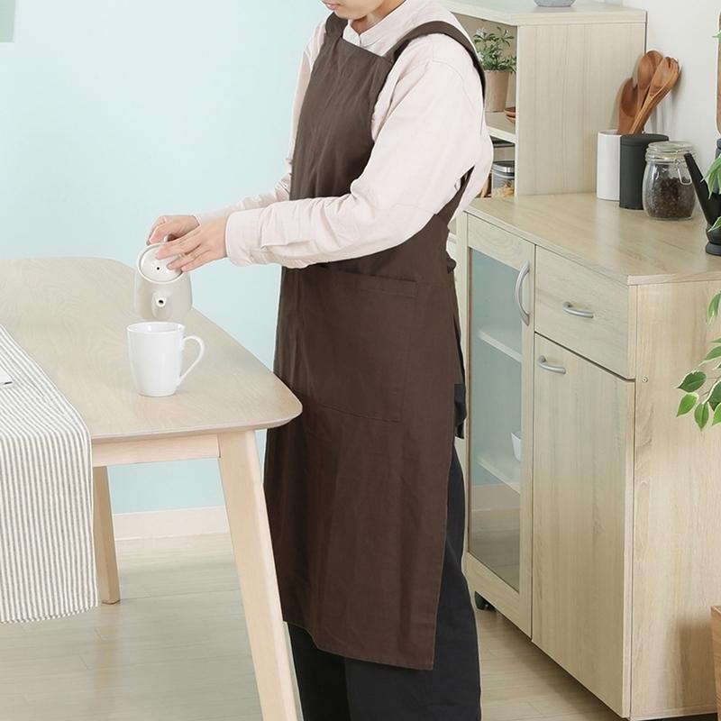 6着セット まとめ買い サーケル ワークエプロン チャコール 保育士 ドレス 無地 ガーデニング カフェ 幼稚園 保育園 パン屋 花屋 コットン ポケット付き |  | 06