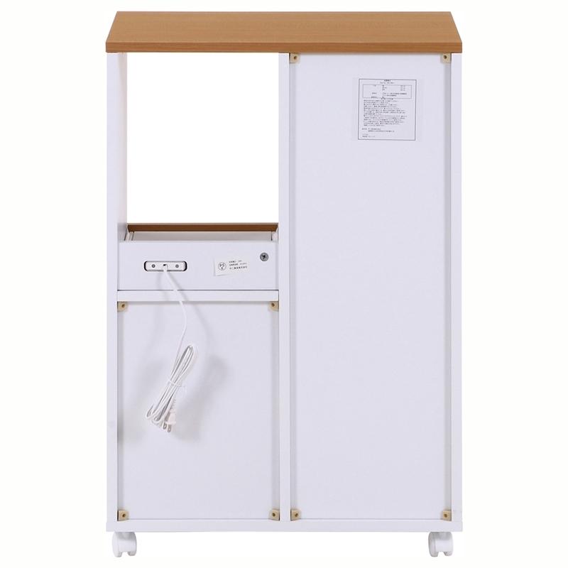 キッチンカウンター 幅60cm キャスター付き レンジ台 コンセント付き 家電収納 レンジラック 食器棚 キッチンキャビネット 炊飯器ラック キッチンワゴン 収納 |  | 04