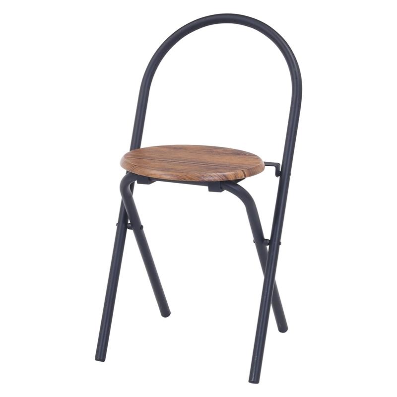 折りたたみテーブルチェアセット ブラウン 折り畳みテーブル 椅子 セット パソコンデスク 作業テーブル フォールディング 机 ダイニングテーブル ハイタイプ |  | 03