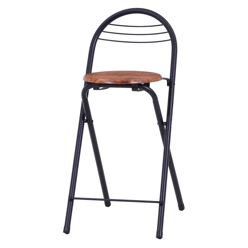 カウンターテーブルチェア ３点セット ブラウン 2人掛け 2人用 棚 収納付き幅120cm テーブル チェアー セット 北欧 食卓テーブル 折り畳み椅子 |  | 03