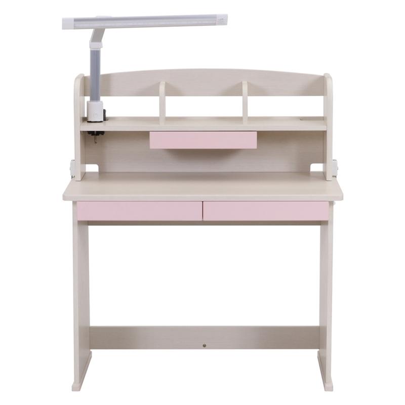 くみかえデスク ユッカ ピンク ライト付き 学習机 勉強机 新生活 入学 おしゃれ 引き出し 収納 木製 作業机 パソコンデスク |  | 01
