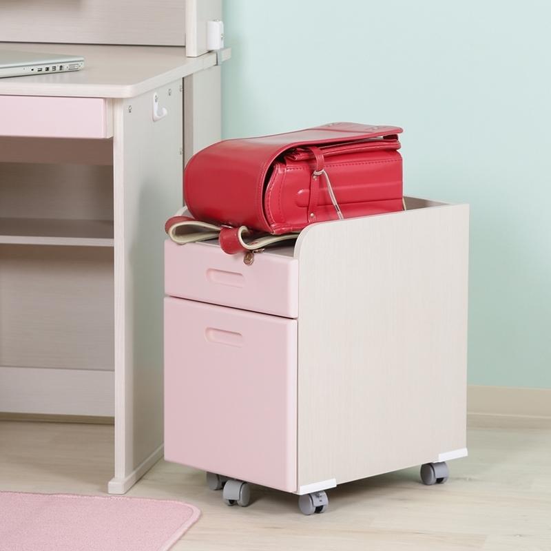 くみかえデスク ユッカ ピンク ライト付き 学習机 勉強机 新生活 入学 おしゃれ 引き出し 収納 木製 作業机 パソコンデスク |  | 03