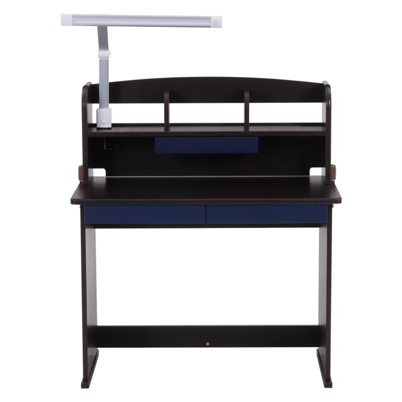 くみかえデスク ユッカ ブラウン ライト付き 学習机 勉強机 新生活 入学 おしゃれ 引き出し 収納 木製 作業机 パソコンデスク |  | 01