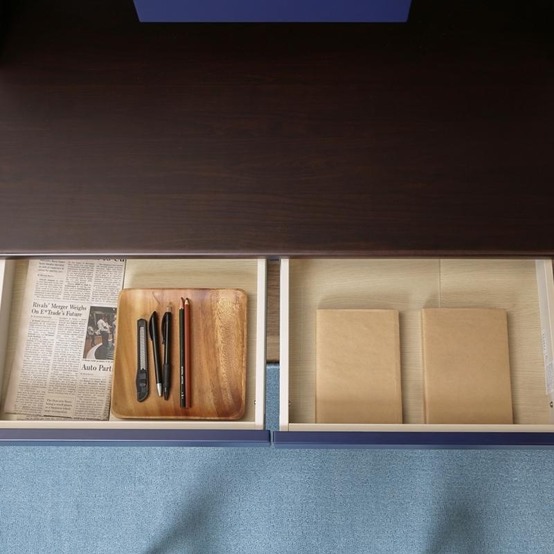 くみかえデスク ユッカ ブラウン ライト付き 学習机 勉強机 新生活 入学 おしゃれ 引き出し 収納 木製 作業机 パソコンデスク |  | 05