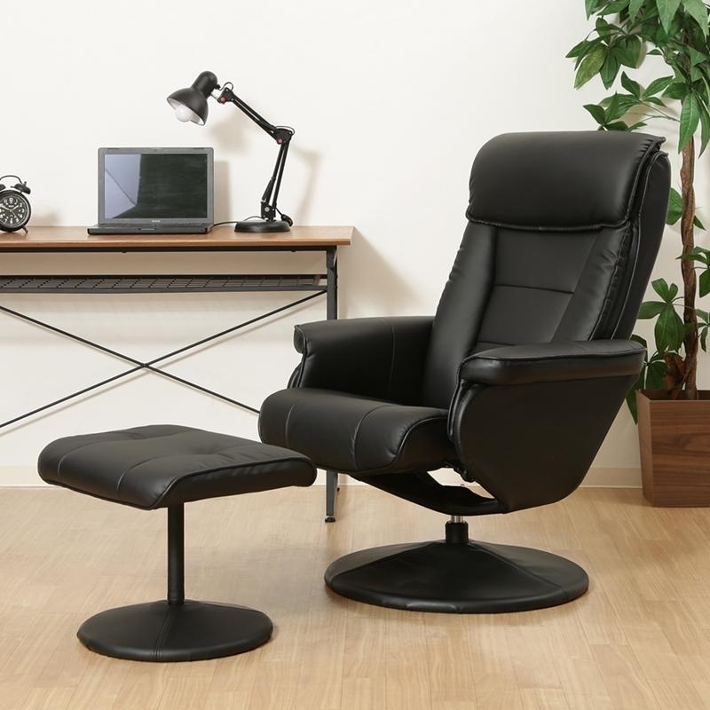 パーソナルチェア クルーズ ブラック リクライニング オットマン リラックスチェア 一人用 回転式 ソファ 一人掛け 高級感 椅子 いす イス 足置き リビング |  | 06