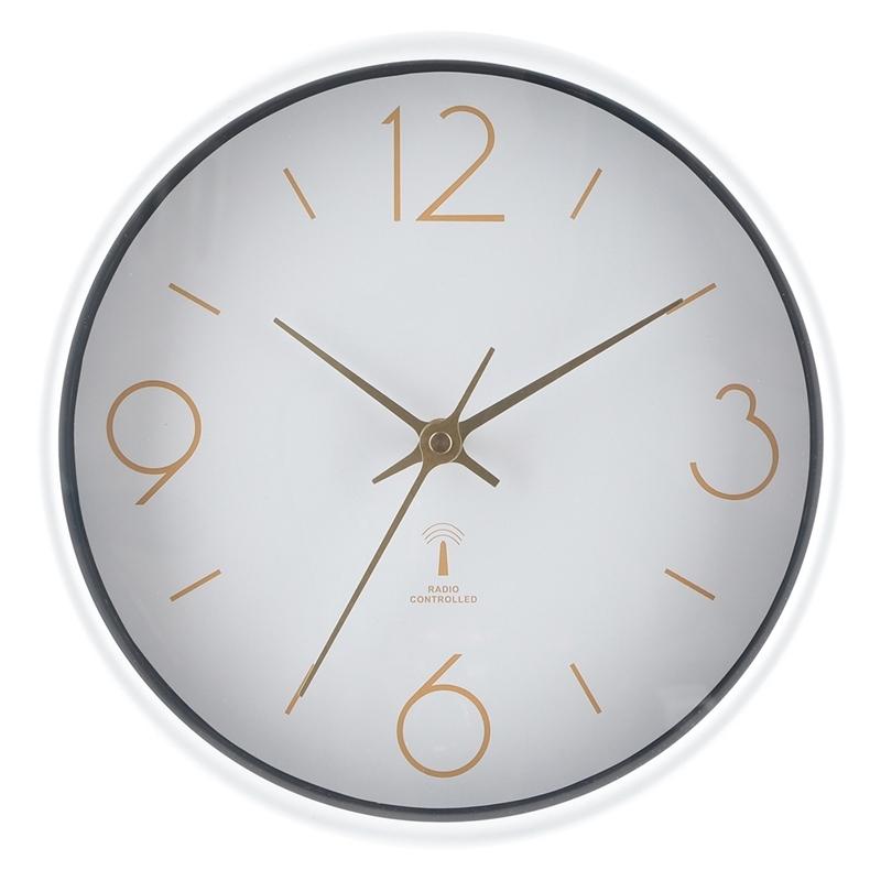 3個セット まとめ買い 電波掛時計 アリオス Φ25cm ホワイト おしゃれ 掛け時計 壁時計 シンプル インテリア 雑貨 ウォールクロック | 