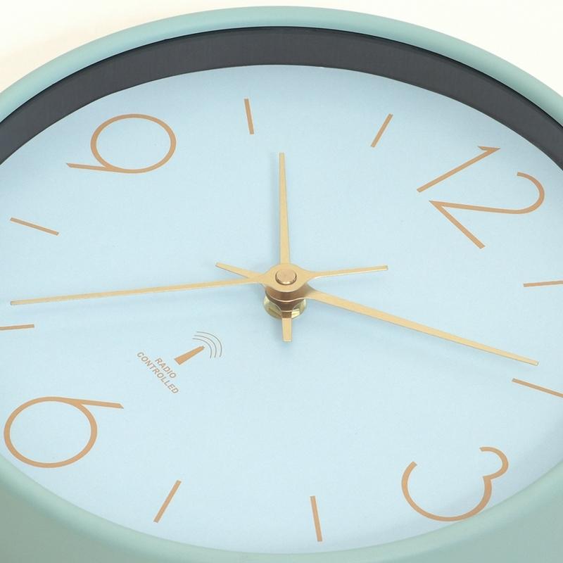 3個セット まとめ買い 電波掛時計 アリオス Φ25cm ミントグリーン おしゃれ 掛け時計 壁時計 シンプル インテリア 雑貨 ウォールクロック |  | 02