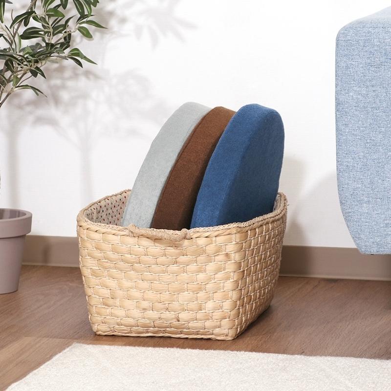 5個セット まとめ買い Foamy 低反発シートクッション ネイビー 幅38cm 丸 円形 リビングクッション 北欧 座布団 フロアクッション 無地 5cm厚 ウレタン 布地 |  | 04