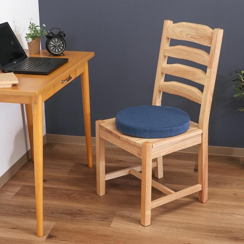 5個セット まとめ買い Foamy 低反発シートクッション ネイビー 幅38cm 丸 円形 リビングクッション 北欧 座布団 フロアクッション 無地 5cm厚 ウレタン 布地 |  | 05