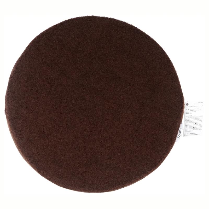5個セット まとめ買い Foamy 低反発シートクッション ブラウン 幅38cm 丸 円形 リビングクッション 北欧 座布団 フロアクッション 無地 5cm厚 ウレタン 布地 |  | 01