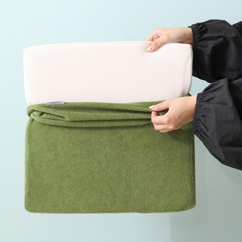 5個セット まとめ買い Foamy 低反発シートクッション カーキ 幅38cm 角形 四角 リビングクッション 北欧 座布団 フロアクッション 無地 5cm厚 ウレタン 布地 |  | 03