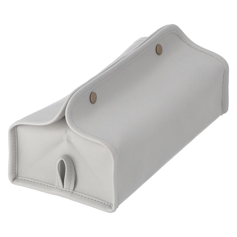 6個セット まとめ買い ＰＵレザー調ティッシュケース グレー おしゃれ ティッシュボックス ボックスティッシュカバー 高級感 |  | 02