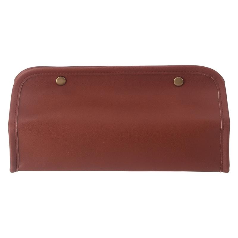 6個セット まとめ買い ＰＵレザー調ティッシュケース ブラウン おしゃれ ティッシュボックス ボックスティッシュカバー 高級感 |  | 01