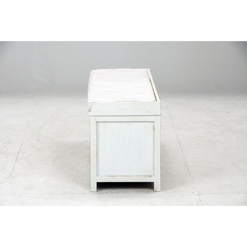 ベンチ 木製収納ベンチ 桐 杉 収納付き アンティークベンチ ベンチボックス 幅90cm 2人用 二人掛け いす イス チェア 背もたれ無し ミッ |  | 02