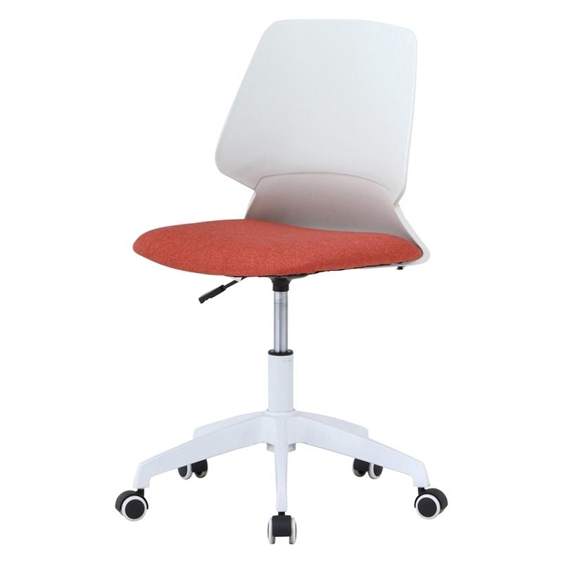 オフィスチェア オレンジ ワークチェア キャスター付き 昇降 回転 事務椅子 デスクチェア パソコンチェア チェア 椅子 イス 在宅 リモートワーク シンプル | 