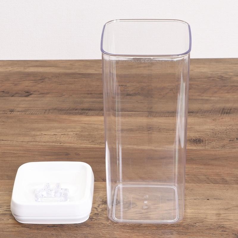 6個セット まとめ買い スタッキングロックキャニスター キュピタ 3100ml パスタ そうめん 素麺 砂糖入れ シュガーポット シュガーディスペンサー キッチン小物 |  | 02