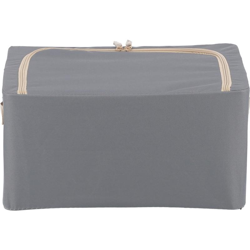 6個セット まとめ買い 窓付＆積み重ね収納ボックス 22L グレー 取っ手付き ストレージボックス 収納ケース インナーボックス 押し入れ収納 クローゼット |  | 03