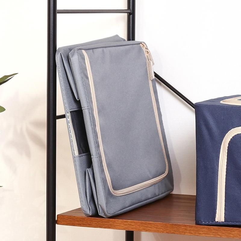 6個セット まとめ買い 窓付＆積み重ね収納ボックス 22L グレー 取っ手付き ストレージボックス 収納ケース インナーボックス 押し入れ収納 クローゼット |  | 06