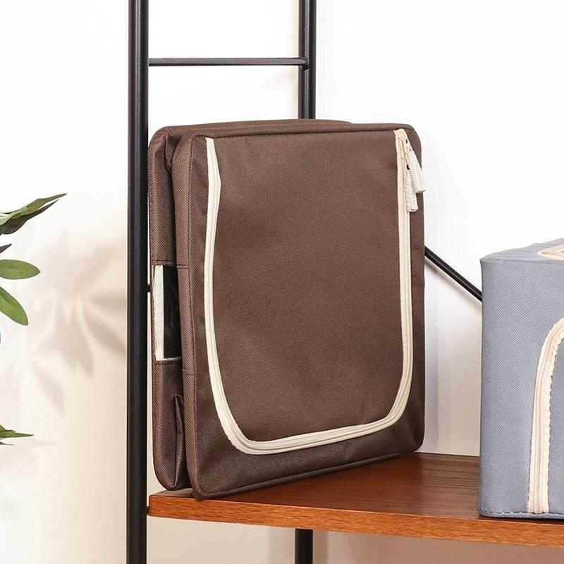 6個セット まとめ買い 窓付＆積み重ね収納ボックス 22L ブラウン 取っ手付き ストレージボックス 収納ケース 押し入れ収納 クローゼット スタッキング |  | 06