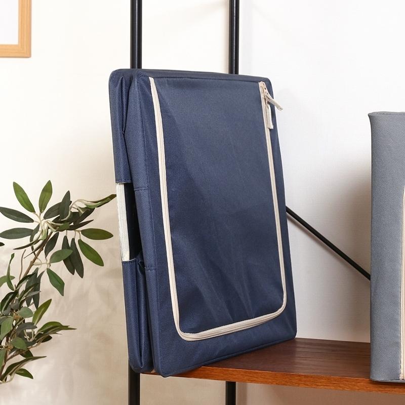 6個セット まとめ買い 窓付＆積み重ね収納ボックス 72L ブルー 取っ手付き ストレージボックス 収納ケース 押し入れ収納 クローゼット スタッキング |  | 06