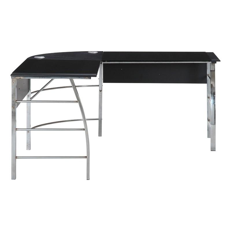 ガラスPCデスク L字型 ワークデスク デスク 机 作業台 パソコンデスク オフィスデスク ワークテーブル 事務デスク パソコン机 |  | 01