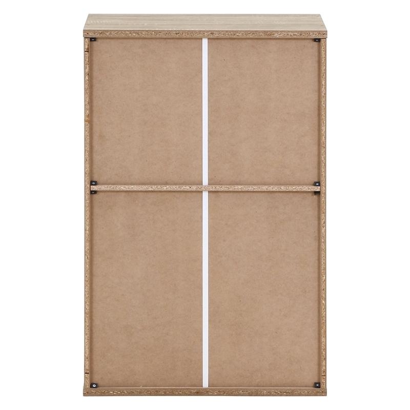 ルーバー＆ミラー付きシューズボックス 幅60cm ホワイトオーク 下駄箱 シューズ ボックス シューズラック スリム 鏡付き 可動棚 収納 玄関収納 靴箱 通気性 |  | 04