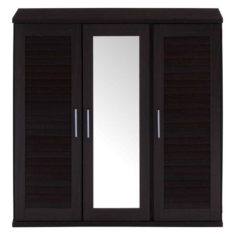 ルーバー＆ミラー付きシューズボックス 幅90cm ブラウン 下駄箱 シューズ ボックス シューズラック スリム 鏡付き 可動棚 大容量収納 玄関収納 靴箱 通気性 |  | 02