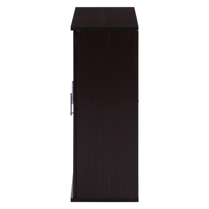 ルーバー＆ミラー付きシューズボックス 幅90cm ブラウン 下駄箱 シューズ ボックス シューズラック スリム 鏡付き 可動棚 大容量収納 玄関収納 靴箱 通気性 |  | 03