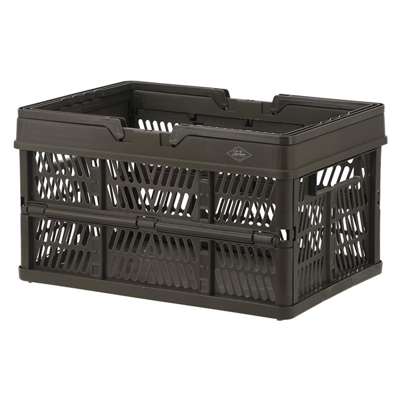 6個セット まとめ買い 折りたたみコンテナ Lサイズ カーキ 収納ボックス 収納ケース キャンプ 屋外 屋内 アウトドア 折り畳み 段積み 積み重ね スタッキング |  | 03