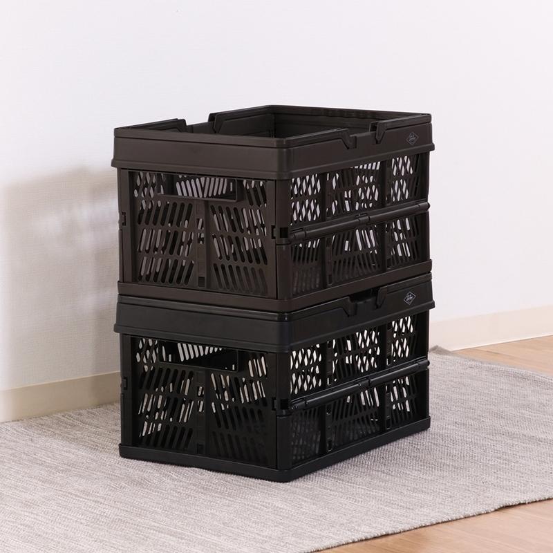 6個セット まとめ買い 折りたたみコンテナ Lサイズ カーキ 収納ボックス 収納ケース キャンプ 屋外 屋内 アウトドア 折り畳み 段積み 積み重ね スタッキング |  | 04