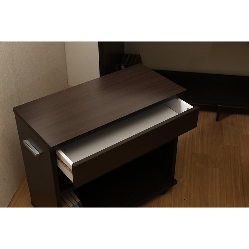 デスク3点セット チェスト プリンター台 デスク ワークデスク 幅120cm 木製 引き出し 収納付き 机 作業台 パソコンデスク オフィスデスク |  | 03