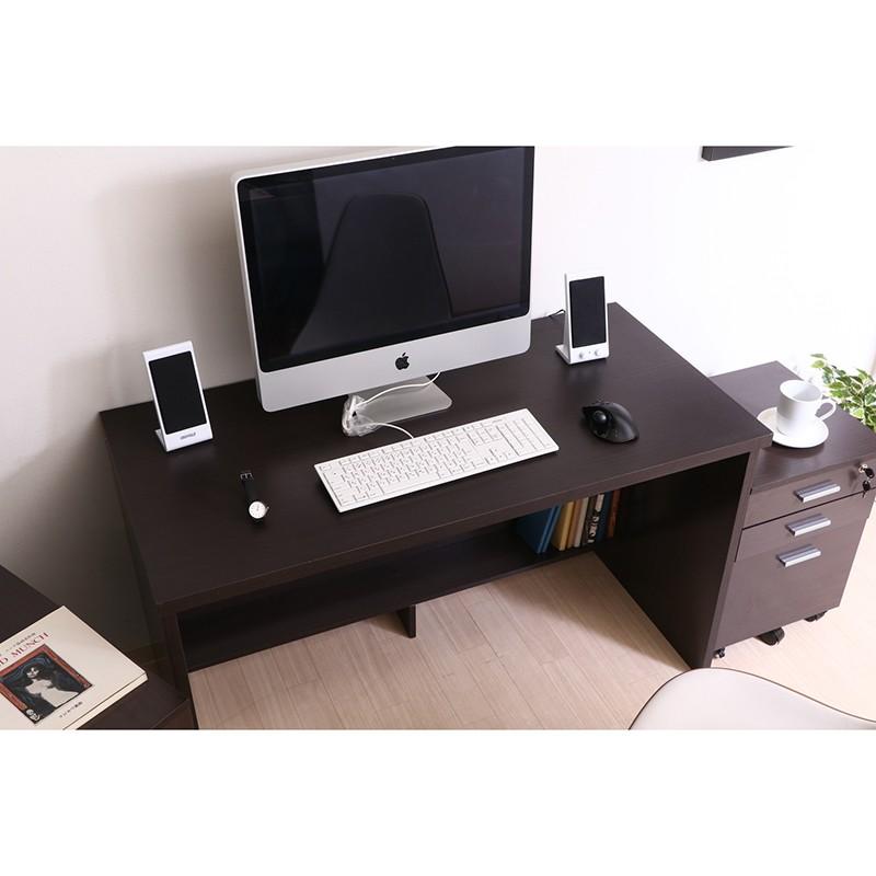 デスク3点セット チェスト プリンター台 デスク ワークデスク 幅120cm 木製 引き出し 収納付き 机 作業台 パソコンデスク オフィスデスク |  | 04