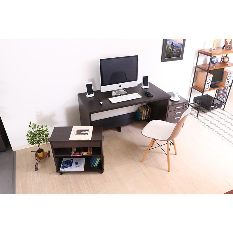 デスク3点セット チェスト プリンター台 デスク ワークデスク 幅120cm 木製 引き出し 収納付き 机 作業台 パソコンデスク オフィスデスク |  | 06