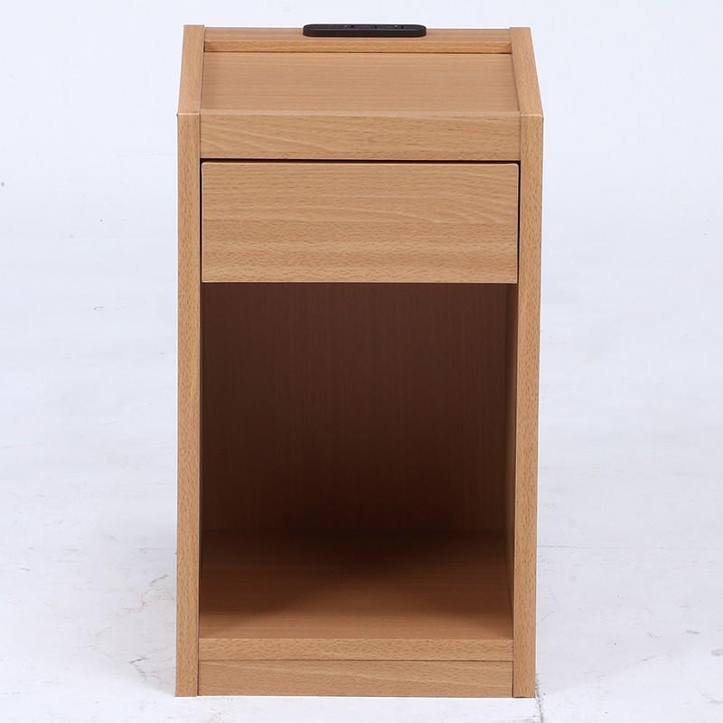 ベッドサイドテーブル コンセント付き ナイトテーブル ソファーサイドテーブル 引き出し 収納 本棚  木製 リビング 寝室 玄関 シンプル モダン |  | 01