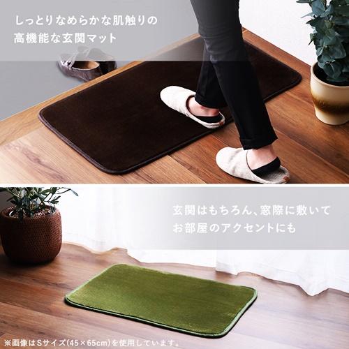 玄関マット 45×90cm 洗える 玄関ラグ 無地 アメジスト カーキ ベージュ ブラウン グリーン グレー ピンク おしゃれ シンプル モダン かわいい 北欧 和モダン |  | 04