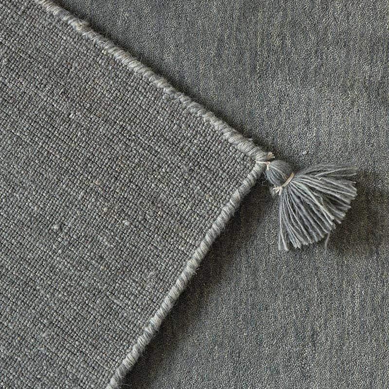 ラグ 130x190cm グレー ラグマット ルミィ ホットカーペットカバー ラグカーペット タッセル オールシーズン 一年中 春夏秋冬 ウール おしゃれ シンプル 無地 モ | ブランド登録なし | 08