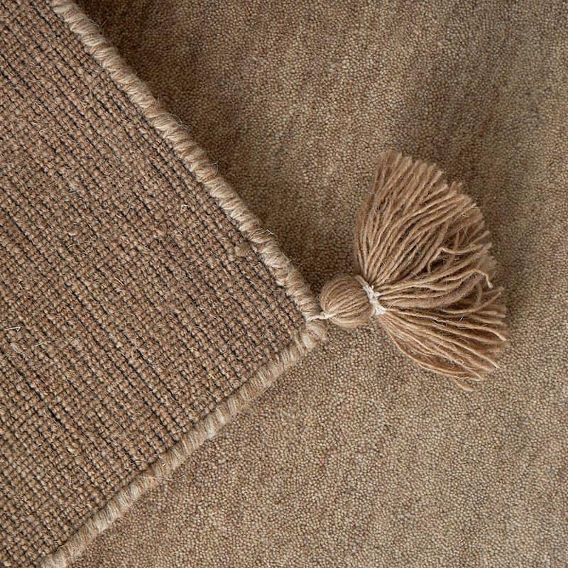 玄関マット 50x80cm ベージュ ルミィ タッセル オールシーズン 一年中 春夏秋冬 ウール おしゃれ シンプル 無地 モダン 和モダン アジアン 北欧 エスニック イン | ブランド登録なし | 08