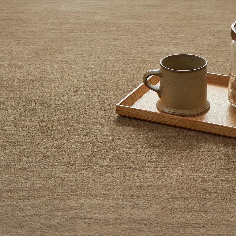 ラグ 130x190cm ベージュ ラグマット ルミィ ホットカーペットカバー ラグカーペット タッセル オールシーズン 一年中 春夏秋冬 ウール おしゃれ シンプル 無地 | ブランド登録なし | 02