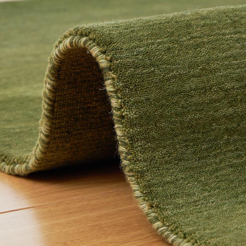 ラグ 130x190cm グリーン ラグマット ルミィ ホットカーペットカバー ラグカーペット タッセル オールシーズン 一年中 春夏秋冬 ウール おしゃれ シンプル 無地 | ブランド登録なし | 09