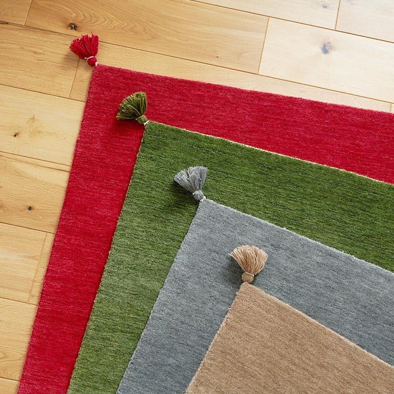 玄関マット 50x80cm レッド ルミィ タッセル オールシーズン 一年中 春夏秋冬 ウール おしゃれ シンプル 無地 モダン 和モダン アジアン 北欧 エスニック インテ | ブランド登録なし | 10