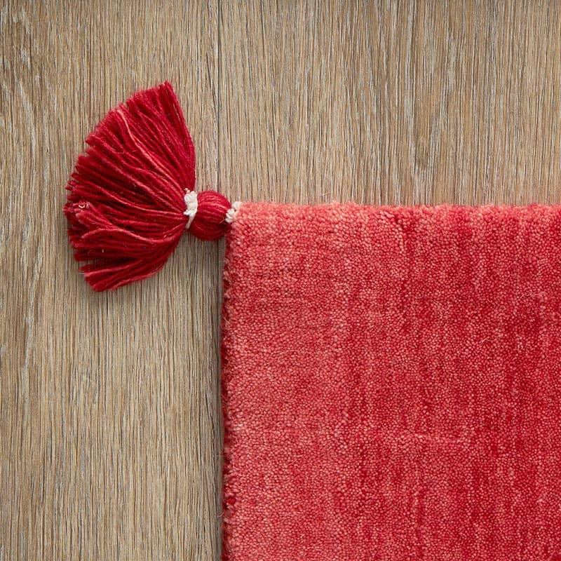 玄関マット 50x80cm レッド ルミィ タッセル オールシーズン 一年中 春夏秋冬 ウール おしゃれ シンプル 無地 モダン 和モダン アジアン 北欧 エスニック インテ | ブランド登録なし | 06