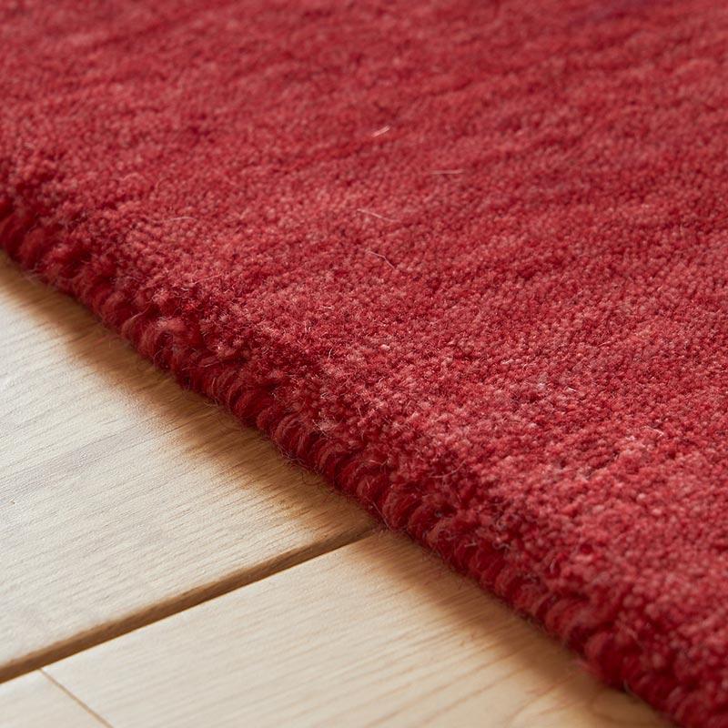 ラグ 130x190cm レッド ラグマット ルミィ ホットカーペットカバー ラグカーペット タッセル オールシーズン 一年中 春夏秋冬 ウール おしゃれ シンプル 無地 モ | ブランド登録なし | 05